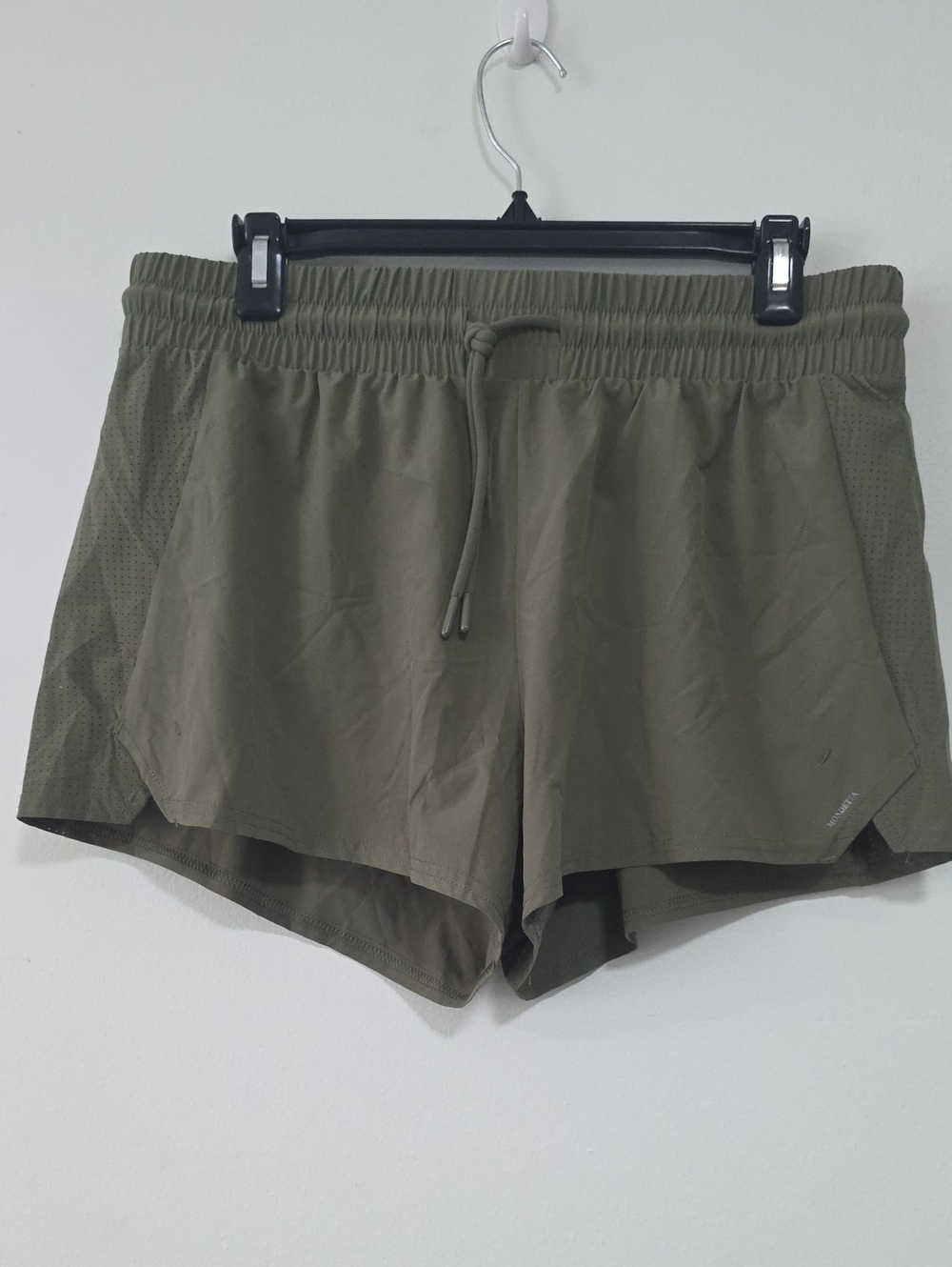 Mondetta Olive Green Athletic Drawstring Shorts